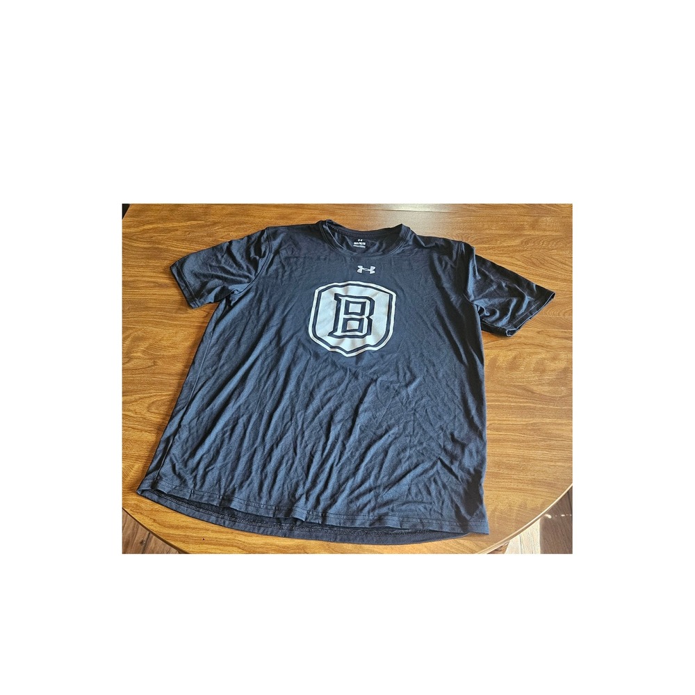Under Armour Men's Athletic T Shirt‎ Black Logo Graphic Activewear Training